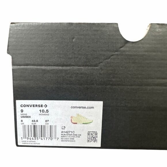 ❤️Converse Run Star Hike Platform Sz 10.5 Women's Shoes Color Pop Beige A14271C - Picture 11 of 14